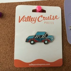 Valley Cruise Press X Paul Windle Flame Car Enamel Pin Urban Outfitters